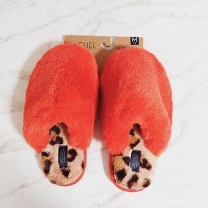 RACHEL Rachel Roy Faux Fur Slippers Orange Size M (7/8)